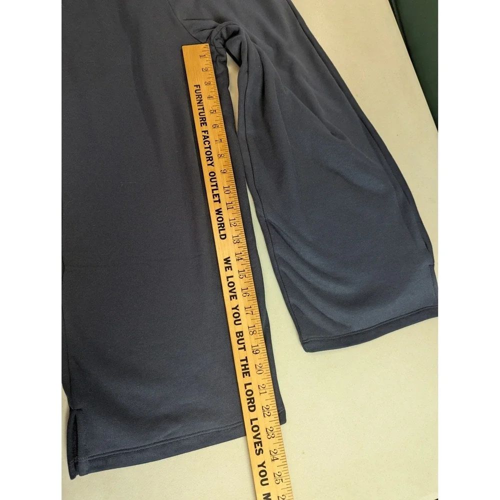 Hammacher Schlemmer European Comfort Lounge Set Navy Blue Portuguese Cotton S - Picture 6 of 16